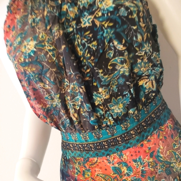 KARMA HIGHWAY Floral Prt Gypsy Ruffle Lg.Dress-OS-NEW - Picture 12 of 12